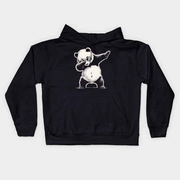 Dabbing Panda Kids Hoodie by Yopi